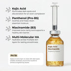 Lumea Kojic Acid Niacinamide brightening ampoule for dark spots, uneven tone and hydrated skin