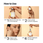 How to use Lumea Deep Collagen ampoule with syringe applicator for targeted skincare application